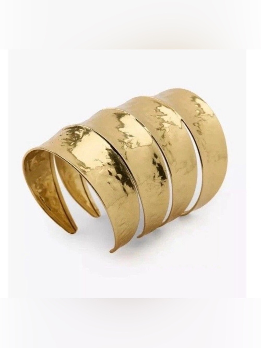 🔥🔥Zara Gold Hammered Cuff Bracelet - Women Jewelry